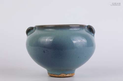 A Lujun Ware Twin-Hooked Jar