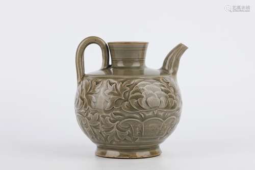 A Yaozhou Kiln Floral Ewer