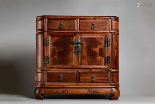 A Chinese Eight Treasures Cabinet