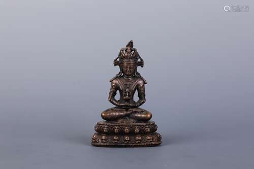 A Bronze Figure of Seated Tara