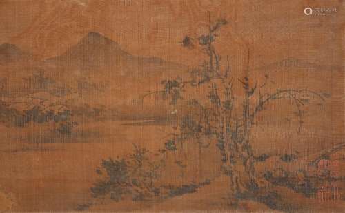AFTER LAN YING (QING DYNASTY) MOUNTAINOUS WATERY LANDSCAPE A...