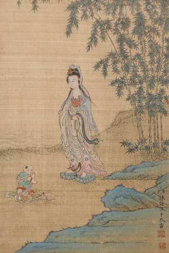 SUN HU (QING DYNASTY) GUANYIN An album of ten paintings, con...