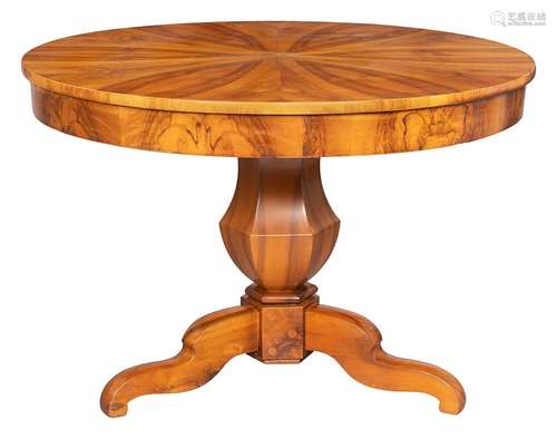 Round Biedermeier salon table