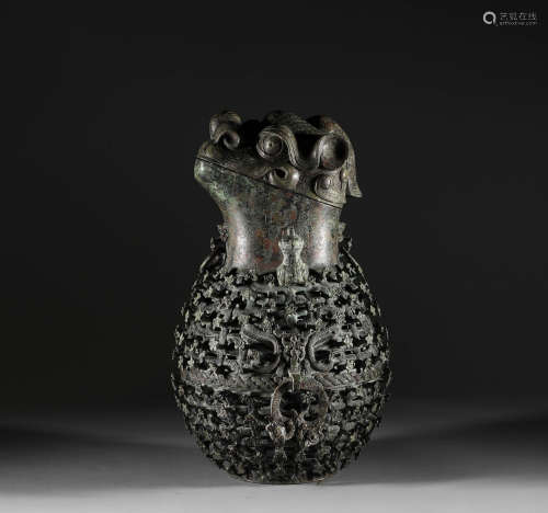 Han Dynasty, bronze beast Niu Zun