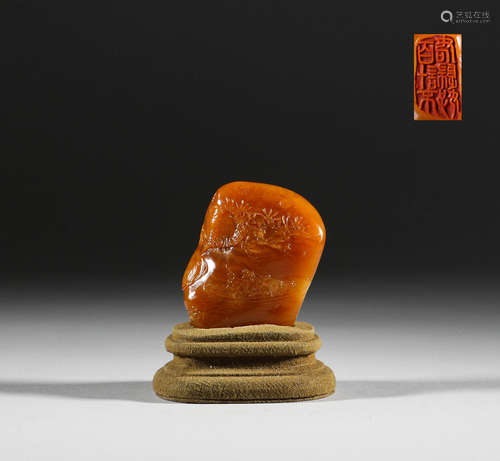 In the Qing Dynasty, Shoushan Tian Huangshi seal