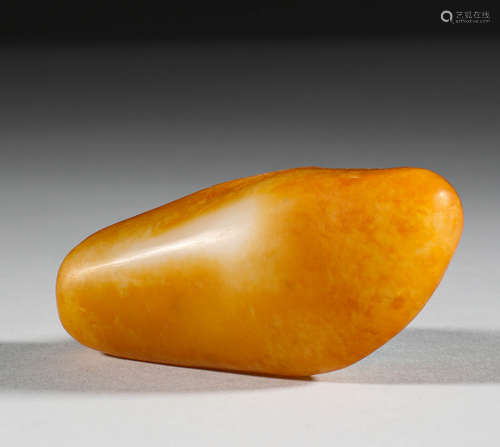 In the Qing Dynasty, Hotan seed raw stone