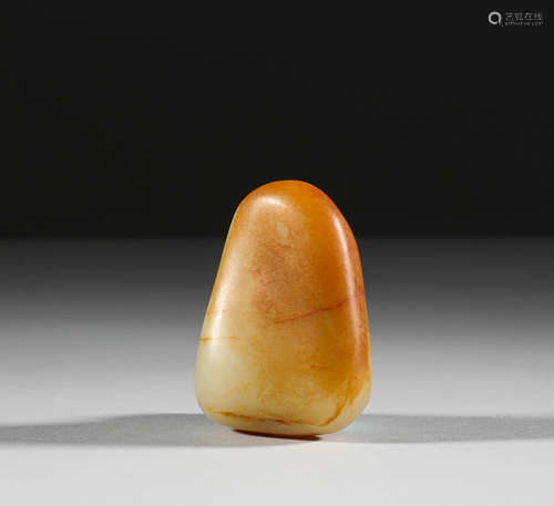 Hetian jade original stone in Qing Dynasty