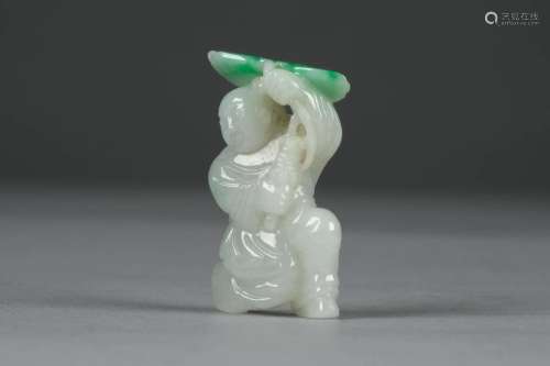 A Jadeite Child Pendant