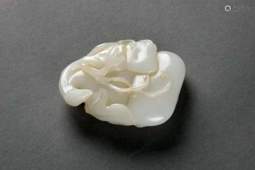 A Hetian White Jade Double Gourd Pendant