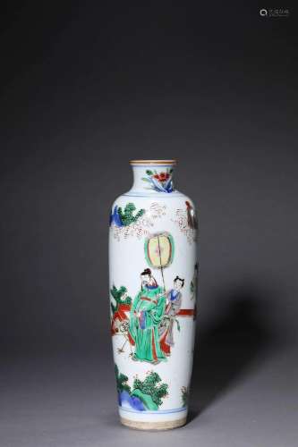 Colorful Figure Story Vase