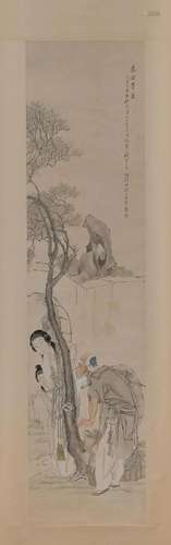 A Chinese Painting of Ladies by Qian Hui-An (1833 -