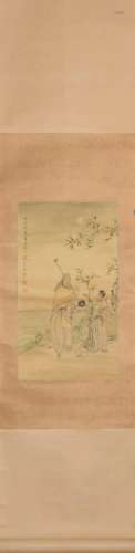 Figure, Silk Scroll, Qian Huian