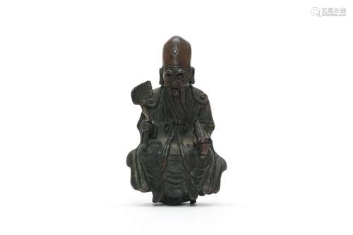 A Bronze Deity Figure