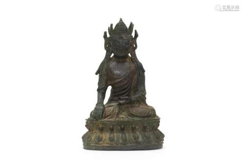 A Bronze Gautama Buddha Figure