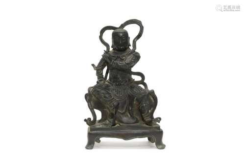 A Bronze Zhenwu Deity Figure