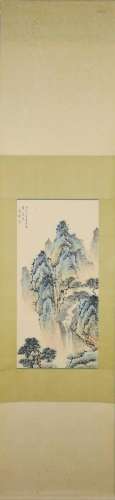 Landscape, Paper Hanging Scroll, Pan Su