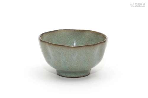 A Jun GlazedLobed Tea Bowl