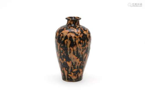 A Jizhou Ware Mixed Glaze Meiping Vase