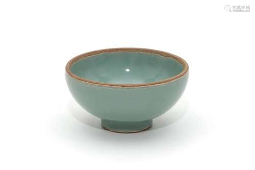 A Longquan Celadon Glazed Tea Bowl