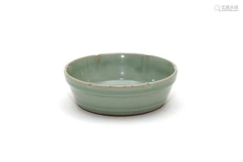 A Longquan Celadon Lobed Brush Washer