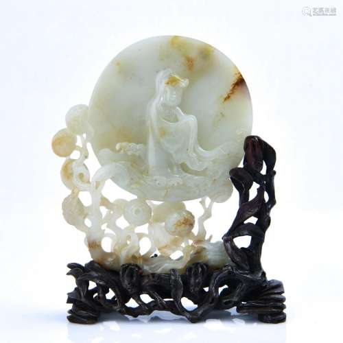 White Jade Dharma Decoration