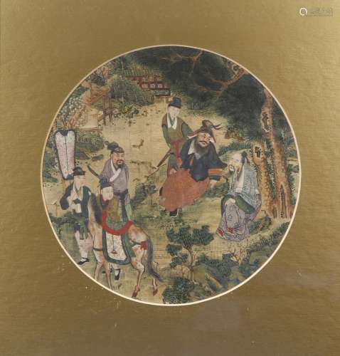 ANONYMOUS (REPUBLIC PERIOD) CHINESE FIGURES Two Chinese circ...