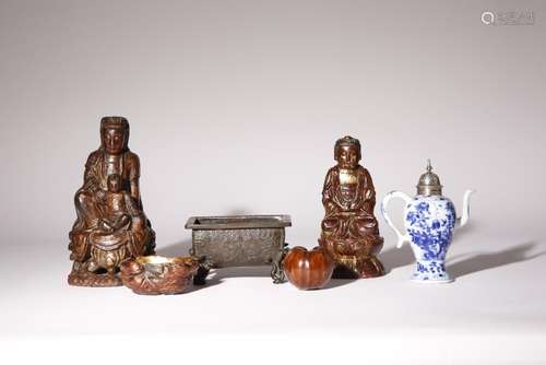 A SMALL GROUP OF CHINESE AND ASIAN ITEMS KANGXI AND LATER Co...