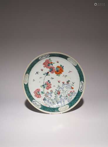 A CHINESE FAMILLE ROSE SAUCER DISH YONGZHENG 1723-35 Decorat...