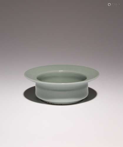 A CHINESE LONGQUAN CELADON BRUSH WASHER MING DYNASTY OR LATE...