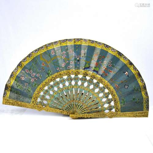 Cloisonne Fan Hanging Screen