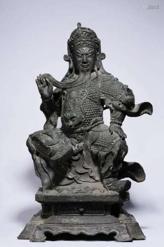 Copper Seated Statue of Guan Gong