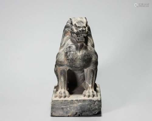 Stone Carved Lion Decoration