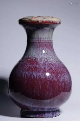 Flamed-glazed Vase with Six Holes Design