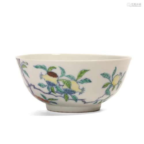 A FAMILLE-ROSE 'FRUITS' BOWL