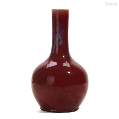 A FLAMBE-GLAZED VASE