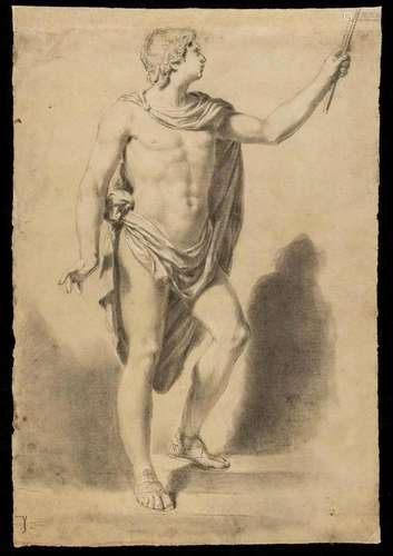 PIETRO FANCELLI (Bologna, 1765 - 1805): Study of a male