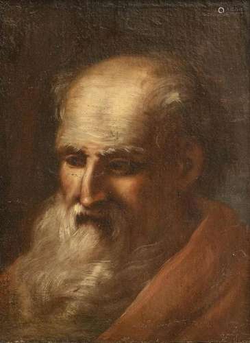 ROMAN SCHOOL, 17th CENTURY: Head of an old man with