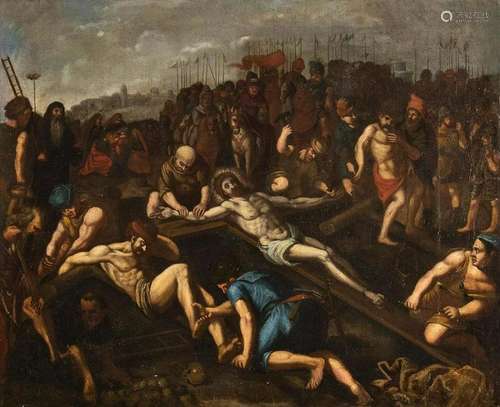 VENETIAN SCHOOL, 17th CENTURY: Christ nailed to the