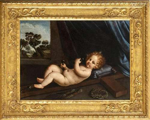 BOLOGNESE SCHOOL, 17th CENTURY: Jesus Child lying on