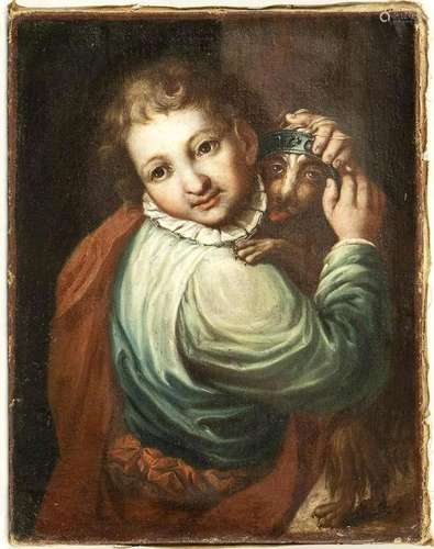 EMILIAN SCHOOL, EARLY 17th CENTURY: Little boy with dog