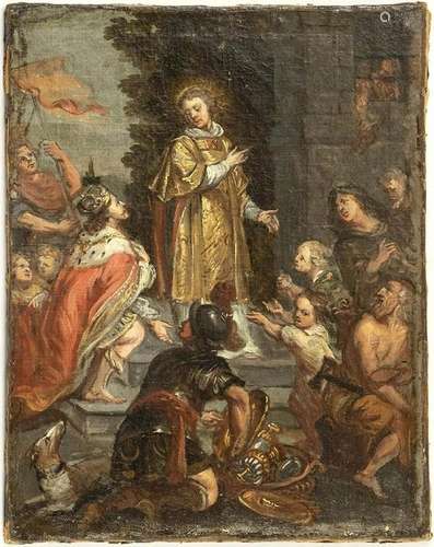 FLEMISH PAINTER, 17th CENTURY: Sovereign gives