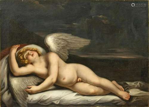 BOLOGNESE SCHOOL, 17th CENTURY: Sleeping Cupid