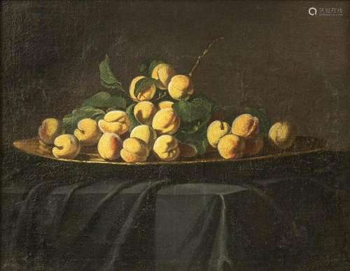 LOMBARD ARTIST, 17th CENTURY: Still life of apricots on