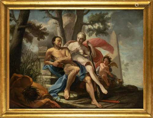 FRENCH SCOOL, 18th CENTURY: Hercules and Onphale