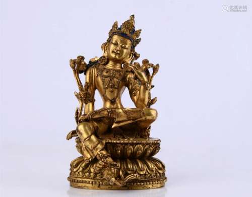 Gilded Copper Avalokitesvara