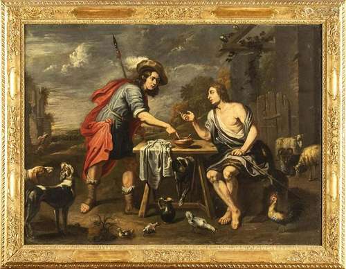 CORNELIS DE WAEL (Antwerp, 15925 - Rome, 1667): Esau