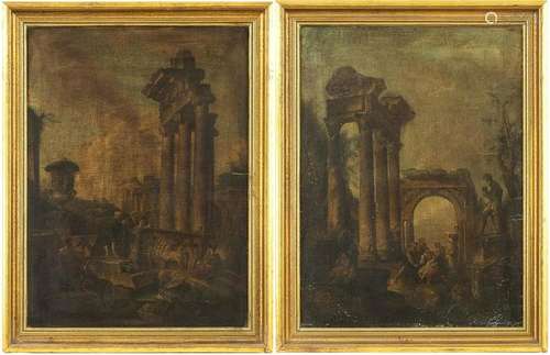 FOLLOWER OF GIOVANNI PAOLO PANNINI, 18th CENTURY: Pair