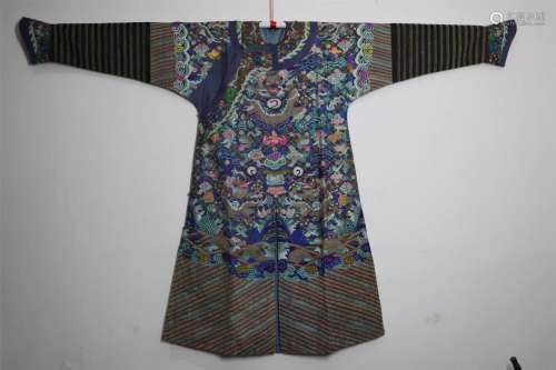 Chinese KesiTapestry Dragon Robe