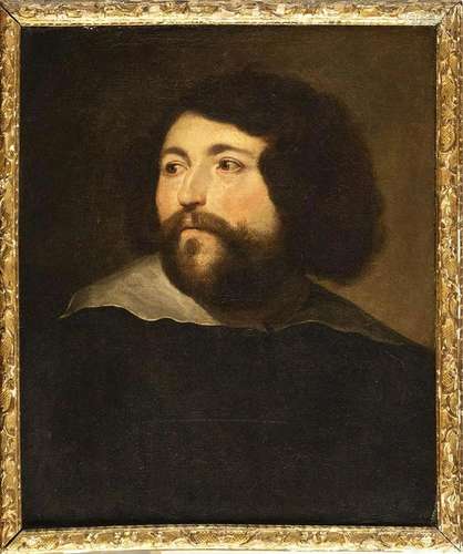 ROMAN SCHOOL, HALF 17th CENTURY: Half-length portrait