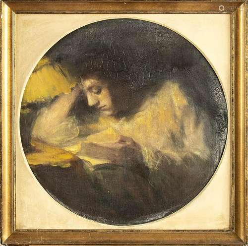 ITALIAN ARTIST, END OF 19th CENTURY: The reader